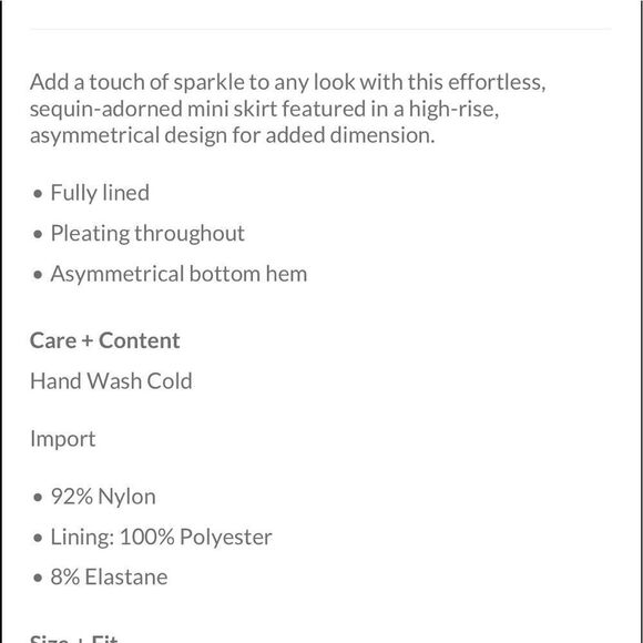 Free People Last Dance Sequin Asymmetrical Skirt - Picture 4 of 4